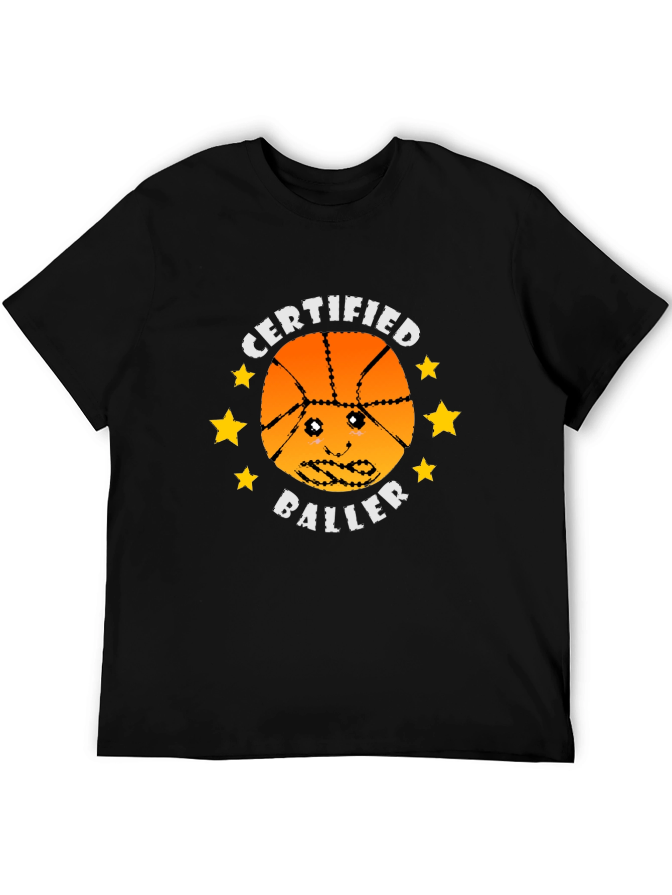 Certified Baller Graphic Tee - Basketball Humor T-Shirt