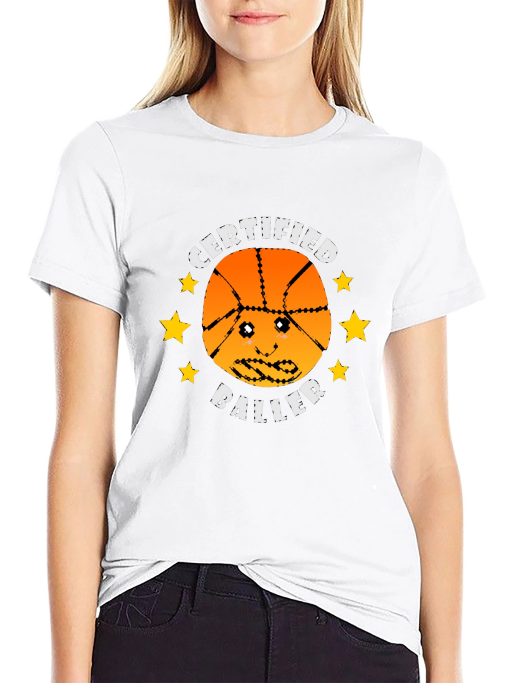 Certified Baller Graphic Tee - Basketball Humor T-Shirt
