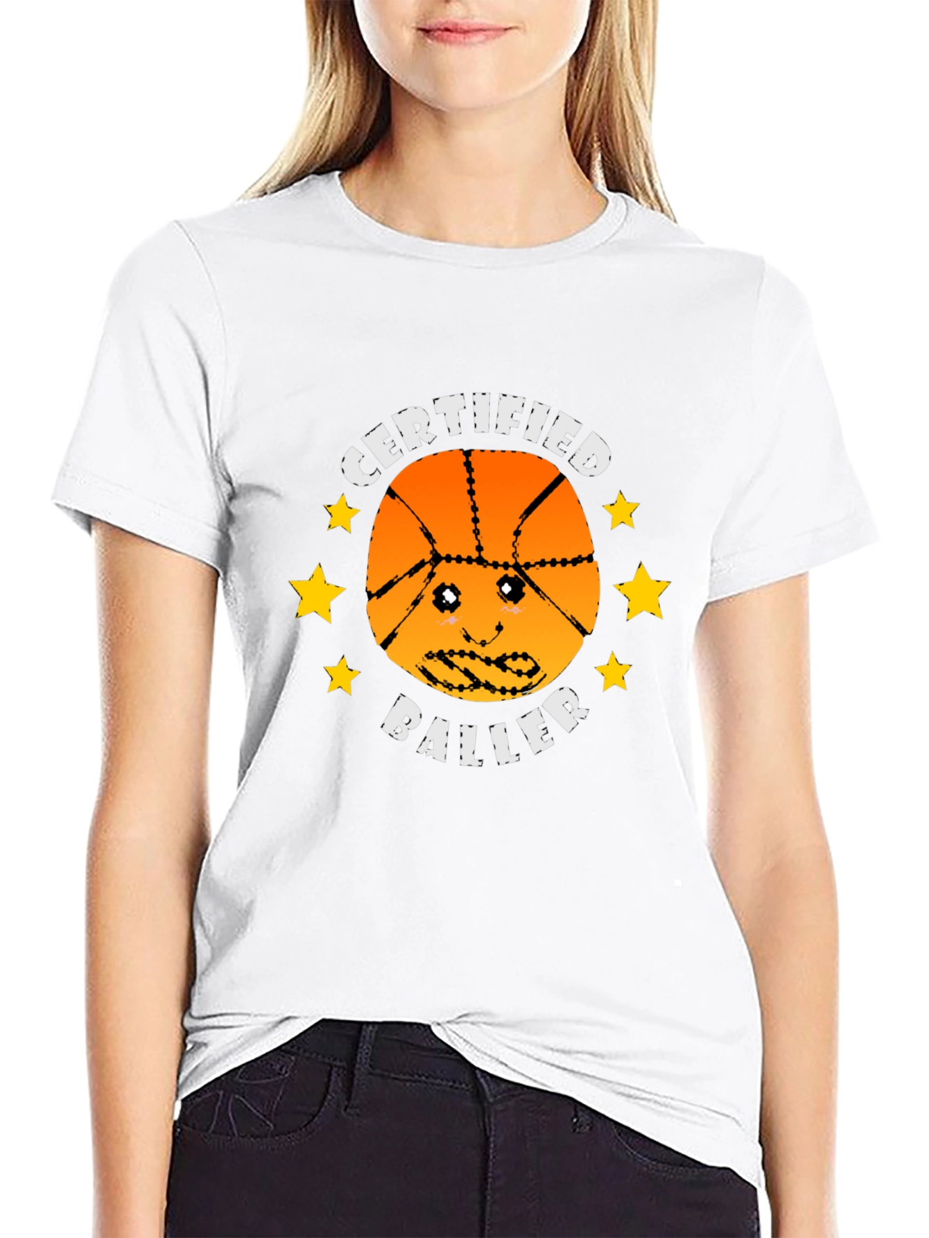 Certified Baller Graphic Tee - Basketball Humor T-Shirt