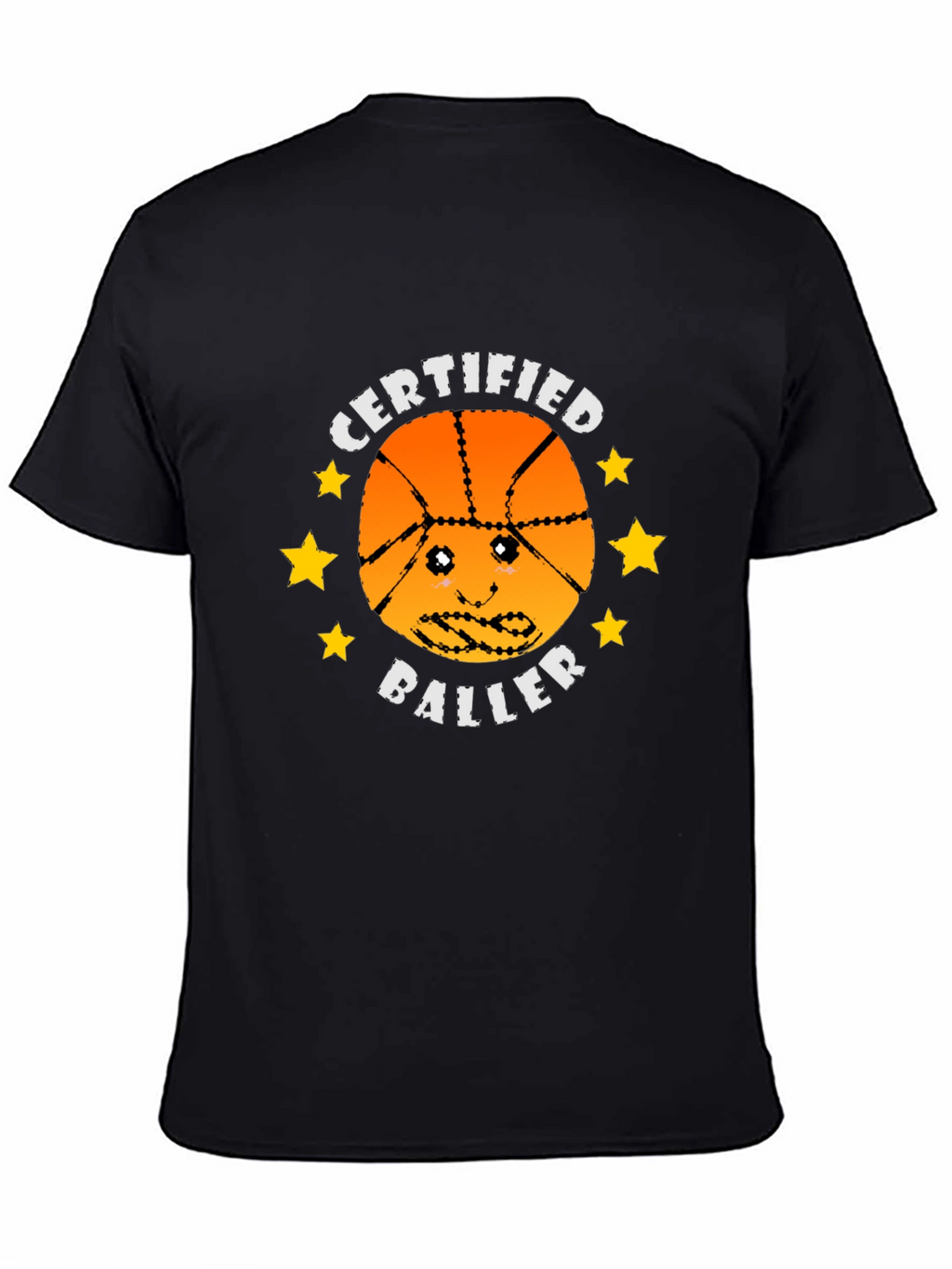 Certified Baller Graphic Tee - Basketball Humor T-Shirt