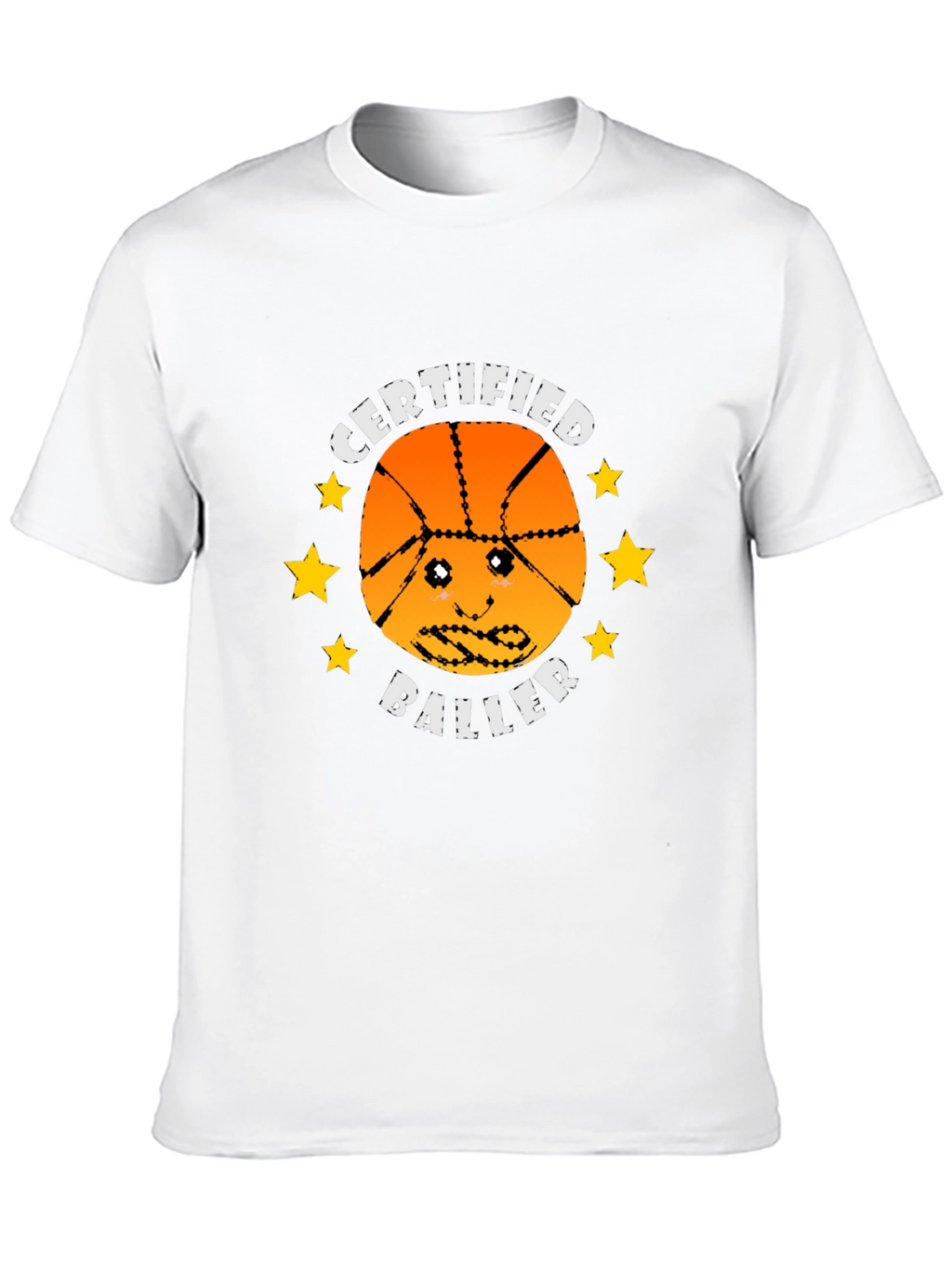 Certified Baller Graphic Tee - Basketball Humor T-Shirt