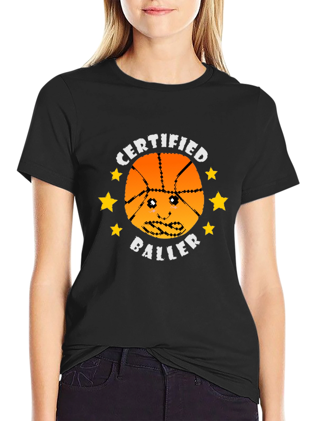 Certified Baller Graphic Tee - Basketball Humor T-Shirt