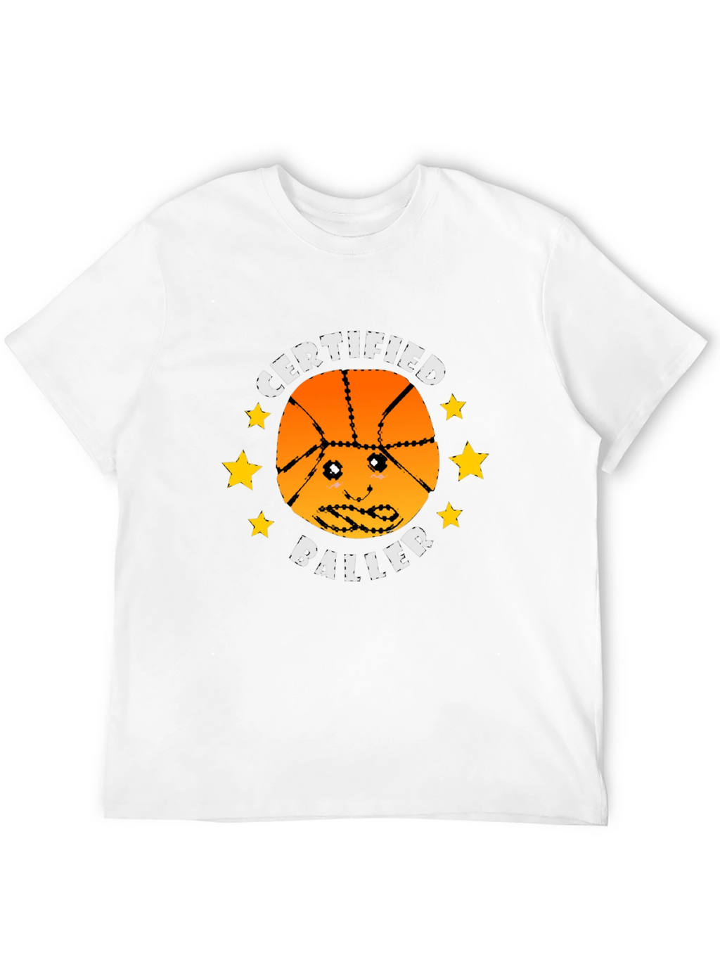 Certified Baller Graphic Tee - Basketball Humor T-Shirt
