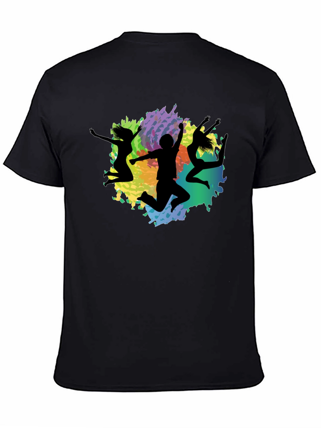Vibrant Silhouette Graphic Tee - Modern Crew Neck