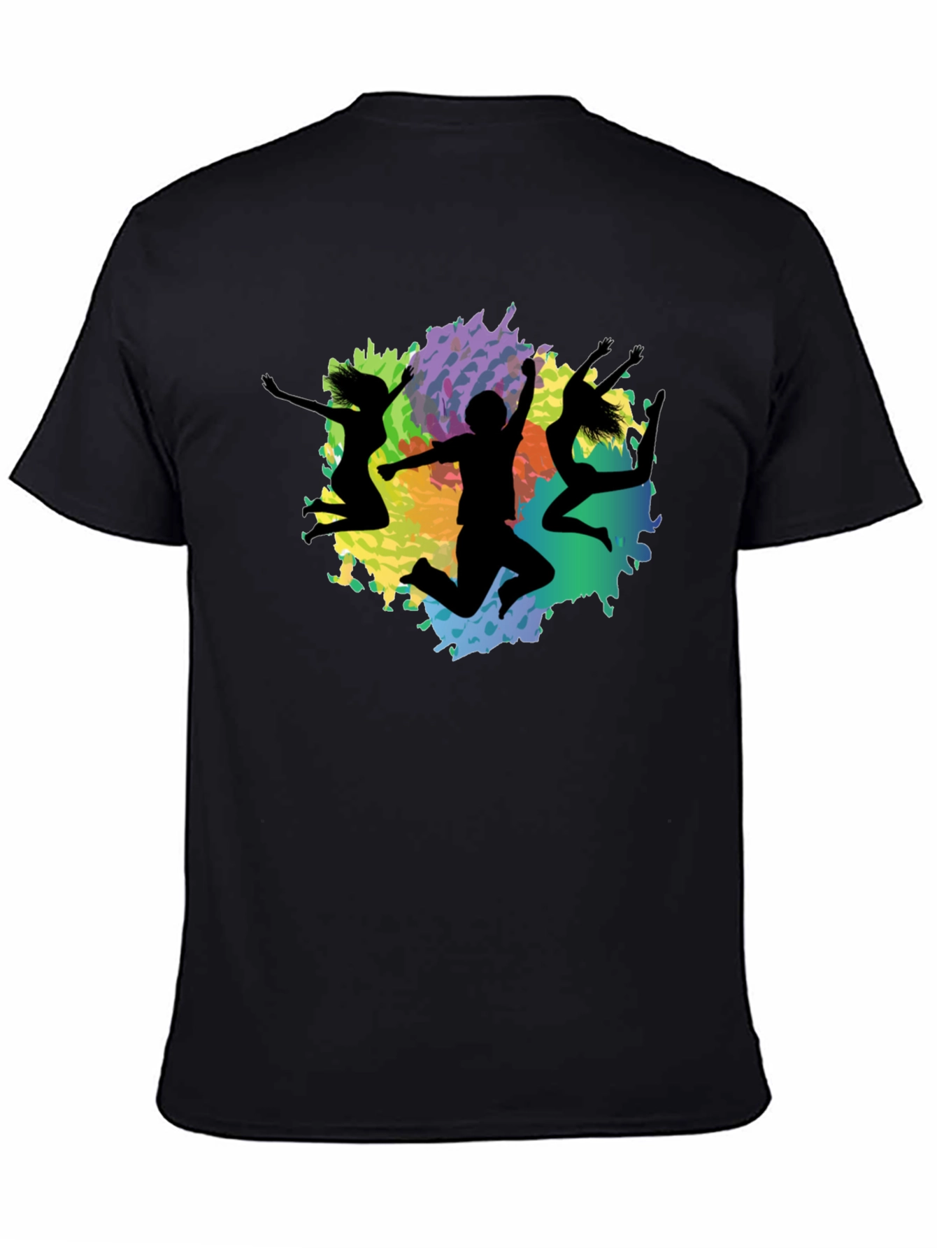 Vibrant Silhouette Graphic Tee - Modern Crew Neck