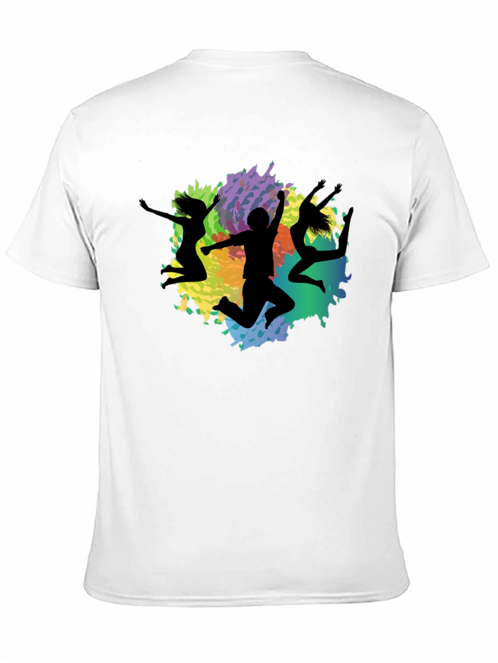 Vibrant Silhouette Graphic Tee - Modern Crew Neck