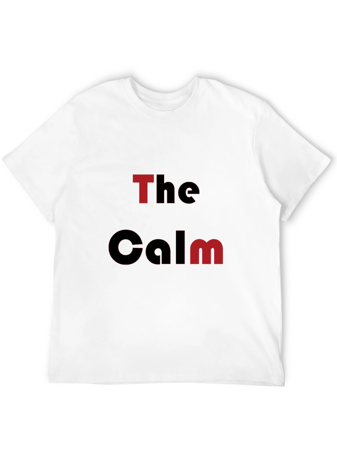 The Calm Graphic Print Black T-Shirt