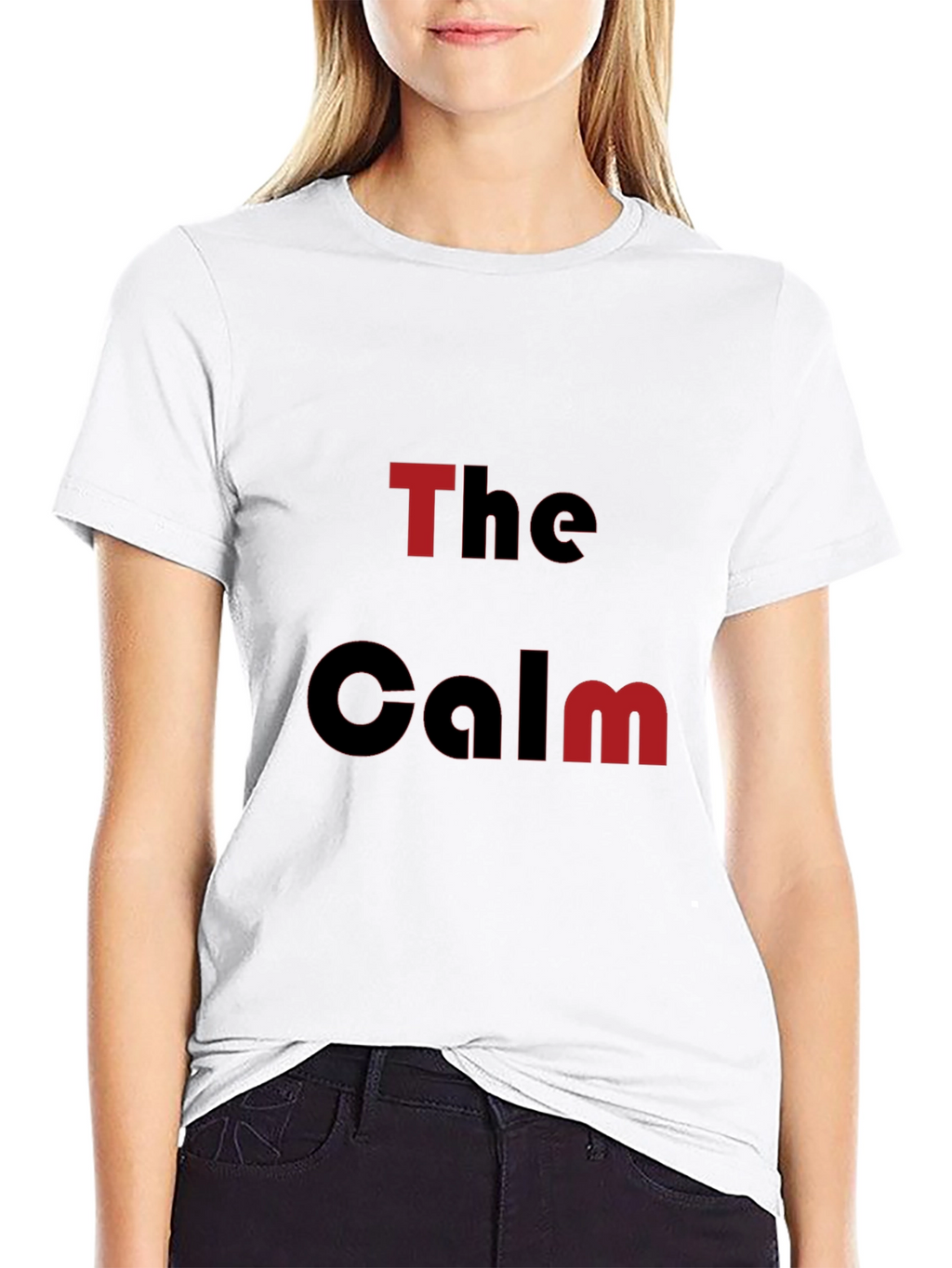 The Calm Graphic Print Black T-Shirt