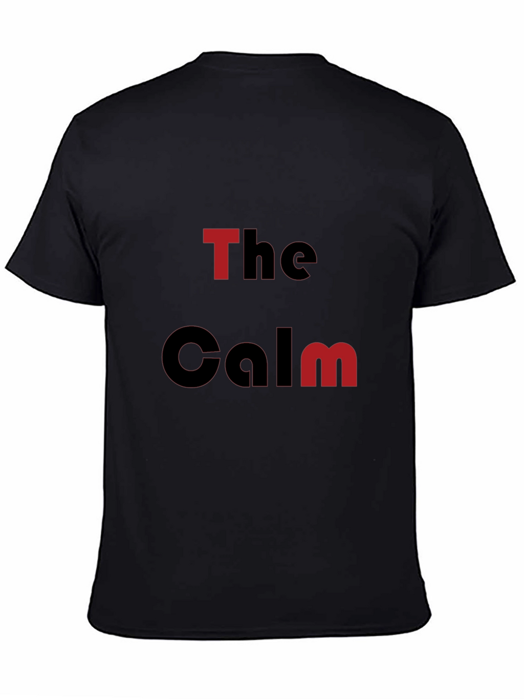 The Calm Graphic Print Black T-Shirt