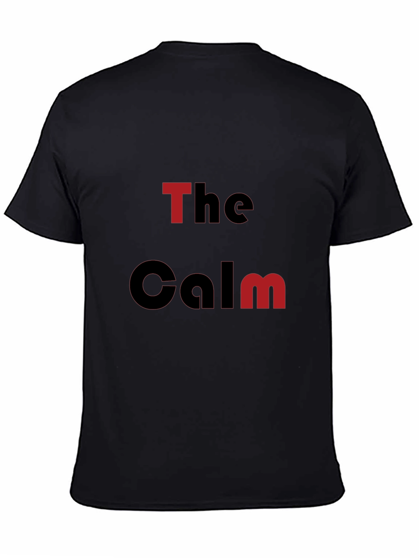 The Calm Graphic Print Black T-Shirt