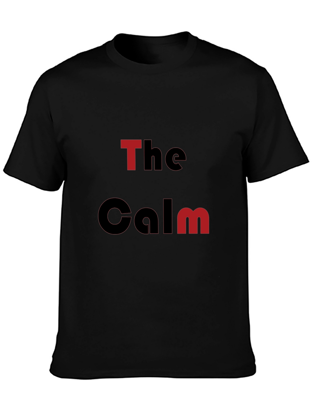 The Calm Graphic Print Black T-Shirt