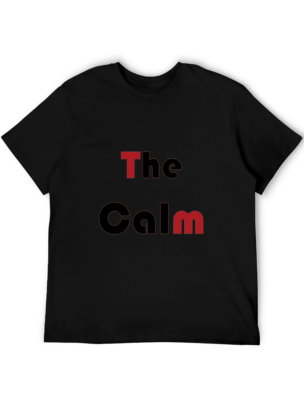 The Calm Graphic Print Black T-Shirt