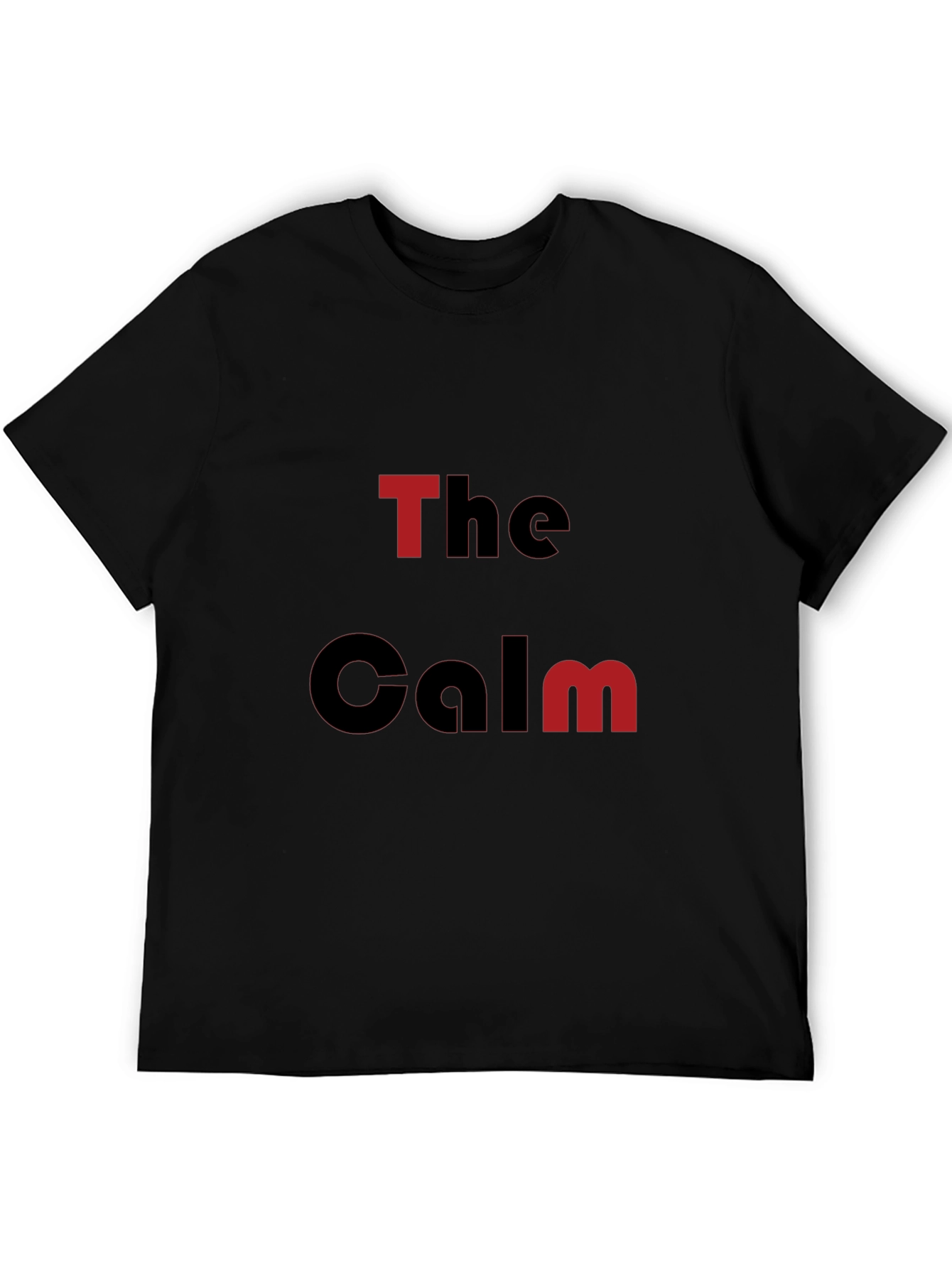 The Calm Graphic Print Black T-Shirt