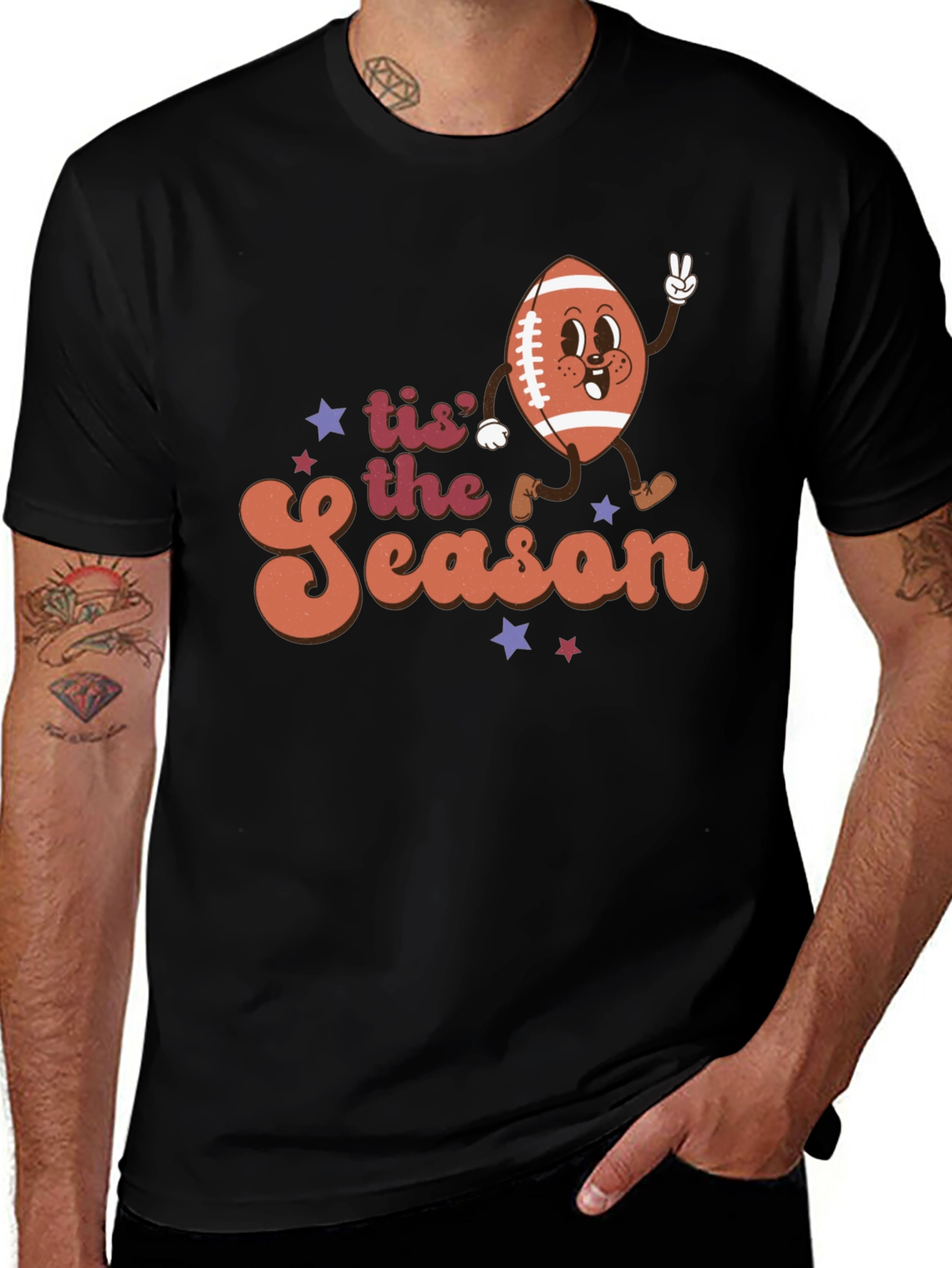 Tis the Season Football Graphic Tee