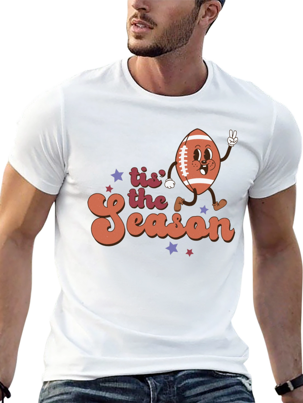 Tis the Season Football Graphic Tee