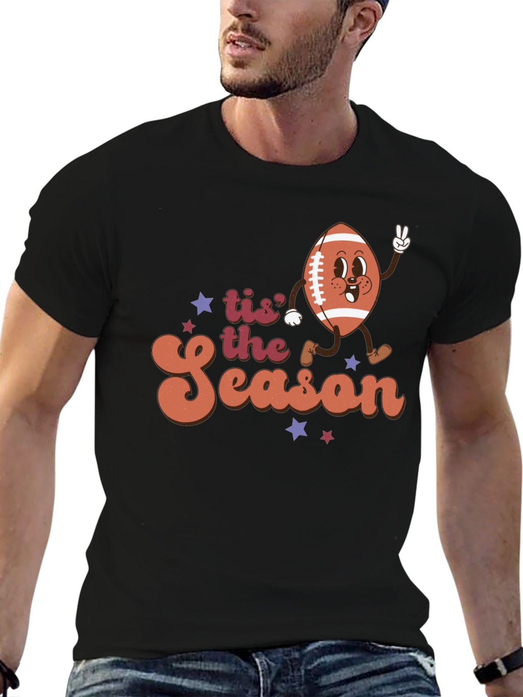 Tis the Season Football Graphic Tee