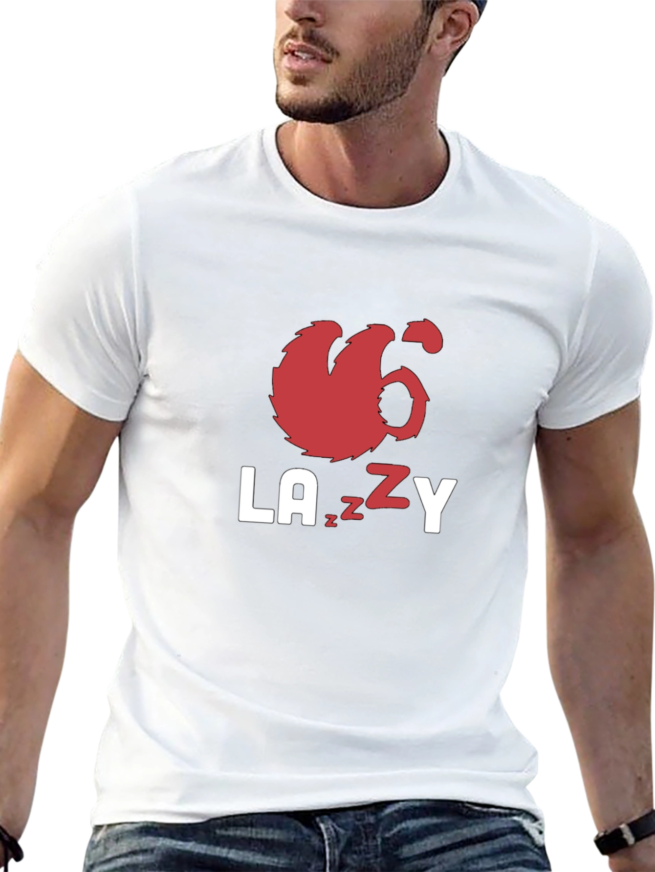 Lazy Sloth Graphic Tee - Black Unisex T-Shirt