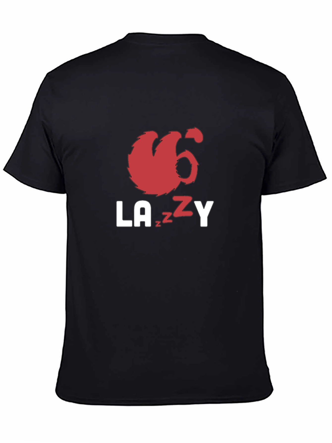 Lazy Sloth Graphic Tee - Black Unisex T-Shirt