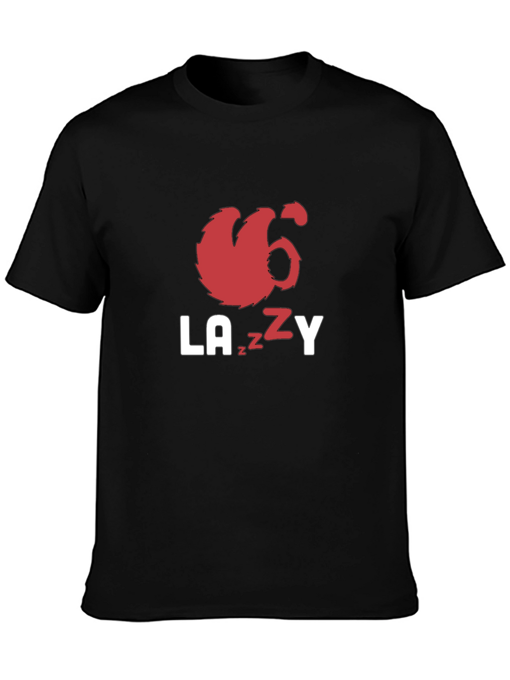 Lazy Sloth Graphic Tee - Black Unisex T-Shirt