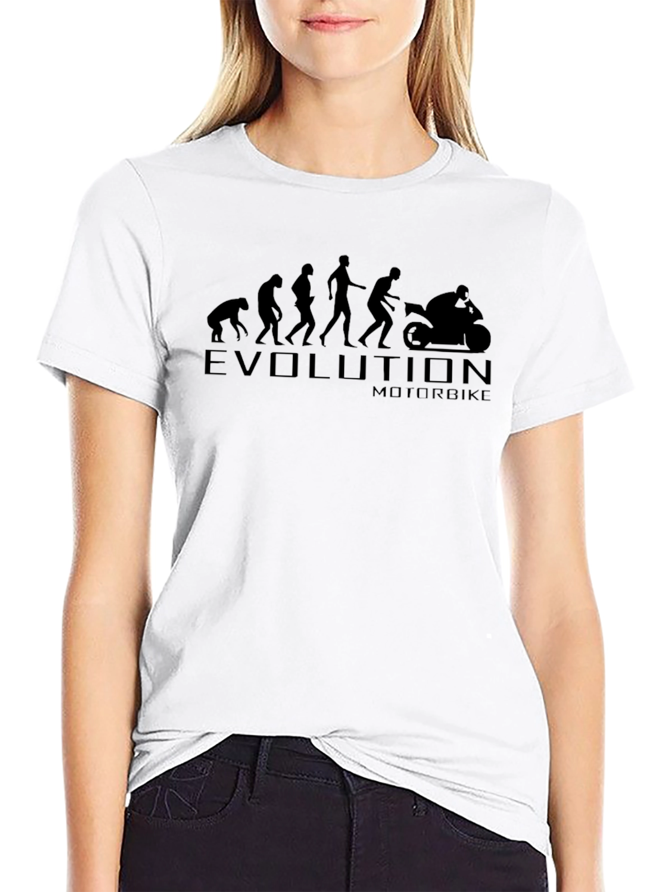 Evolution Motorbike Graphic T-Shirt - Black