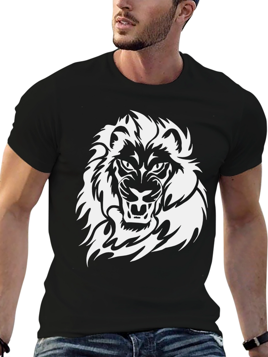 Lion Graphic Tee - Fierce Style