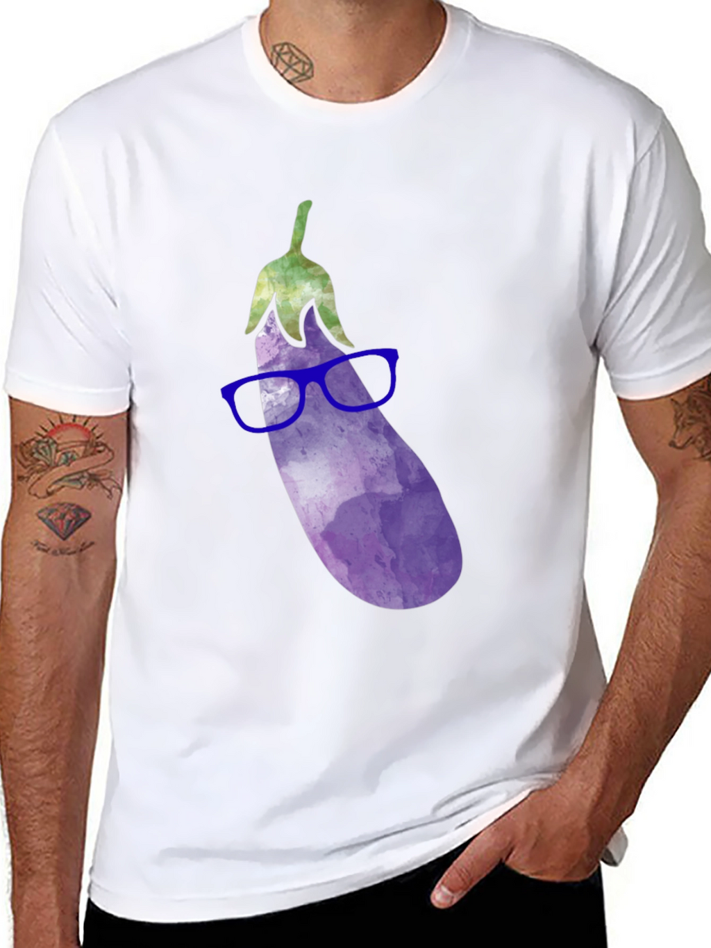 Nerdy Eggplant T-Shirt