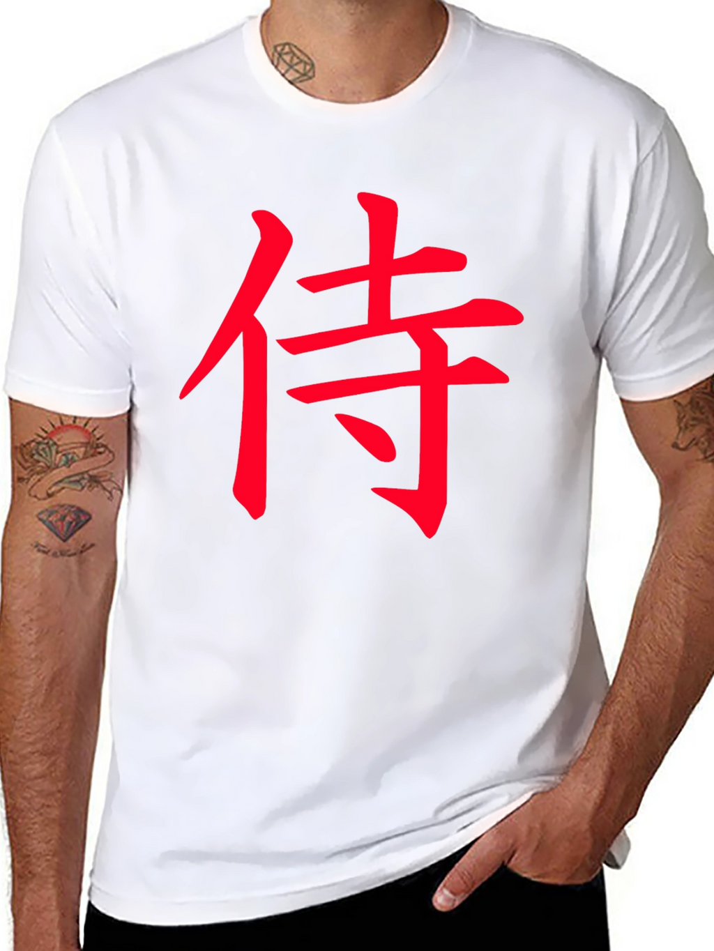 Samurai Kanji Black T-Shirt