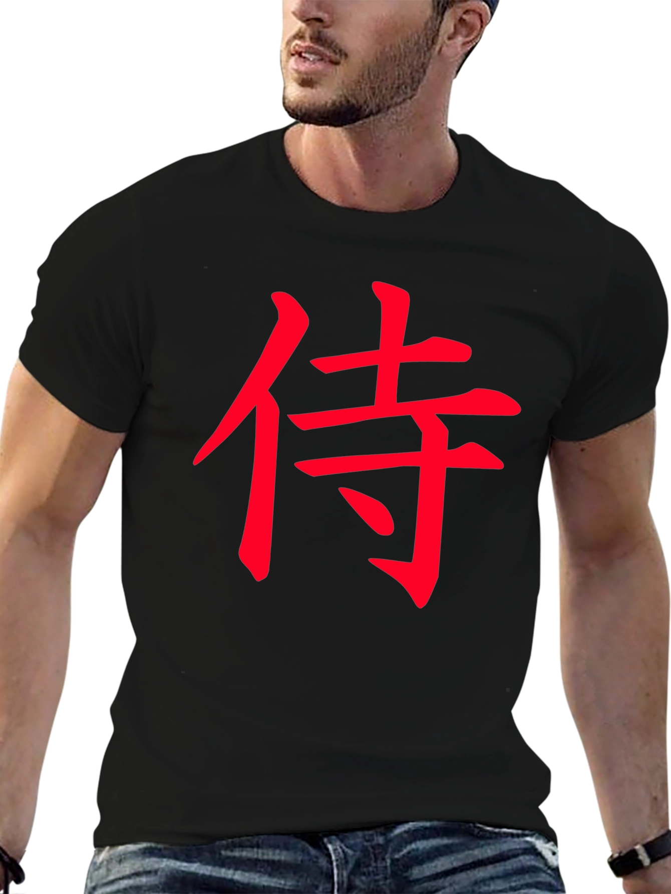Samurai Kanji Black T-Shirt