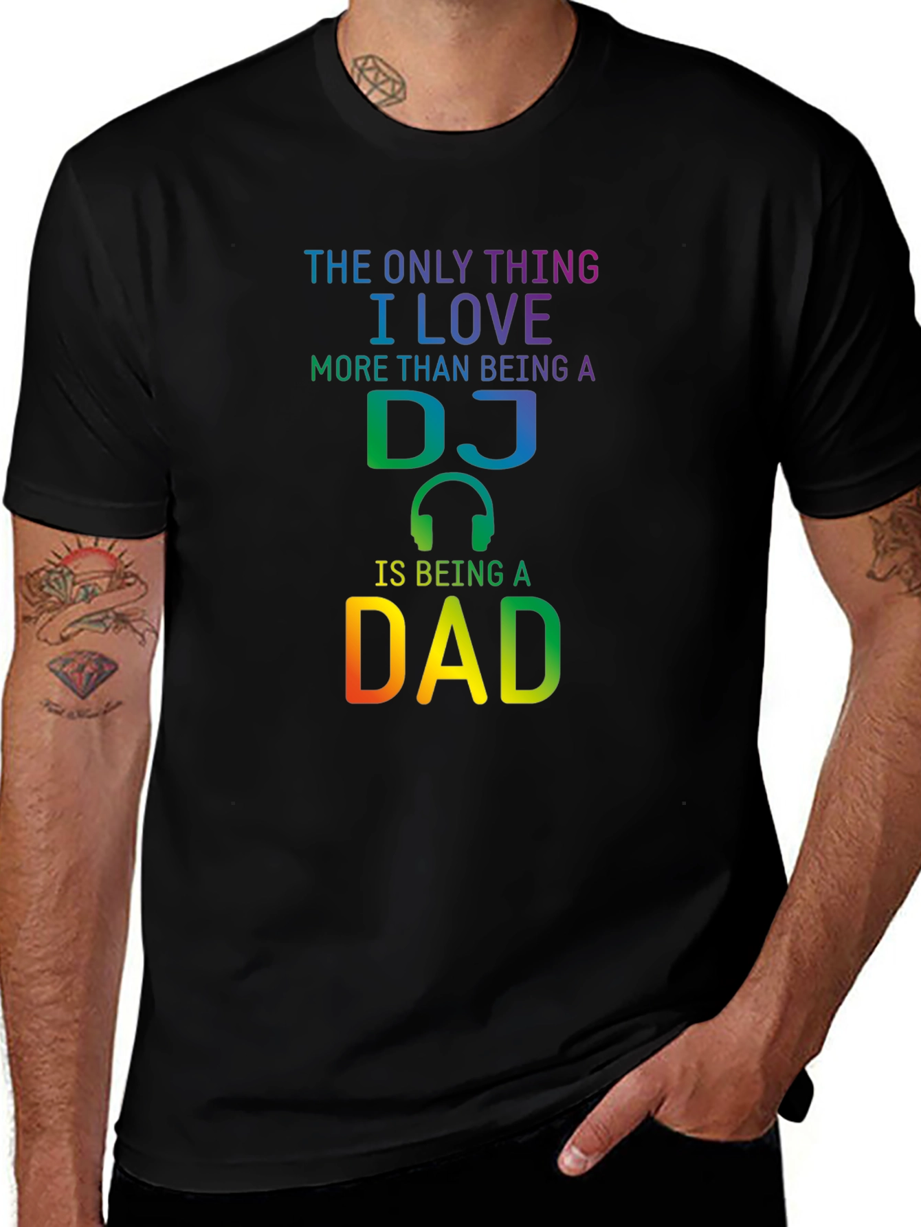 DJ Dad T-Shirt - Music Loving Fathers Day Gift
