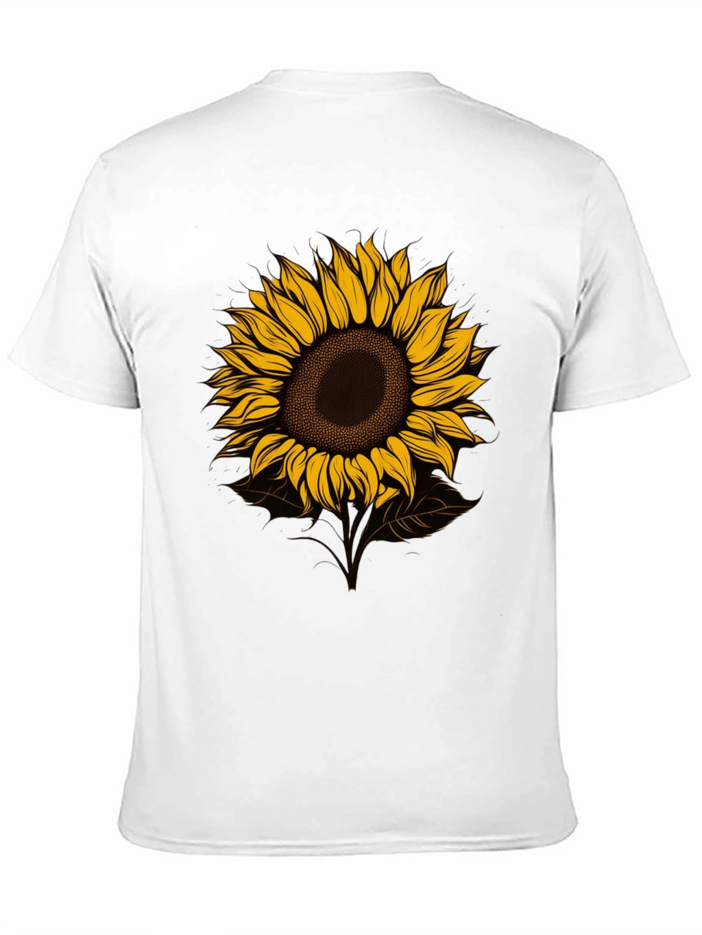 Sunflower Graphic Tee - Stylish Mens Black T-Shirt