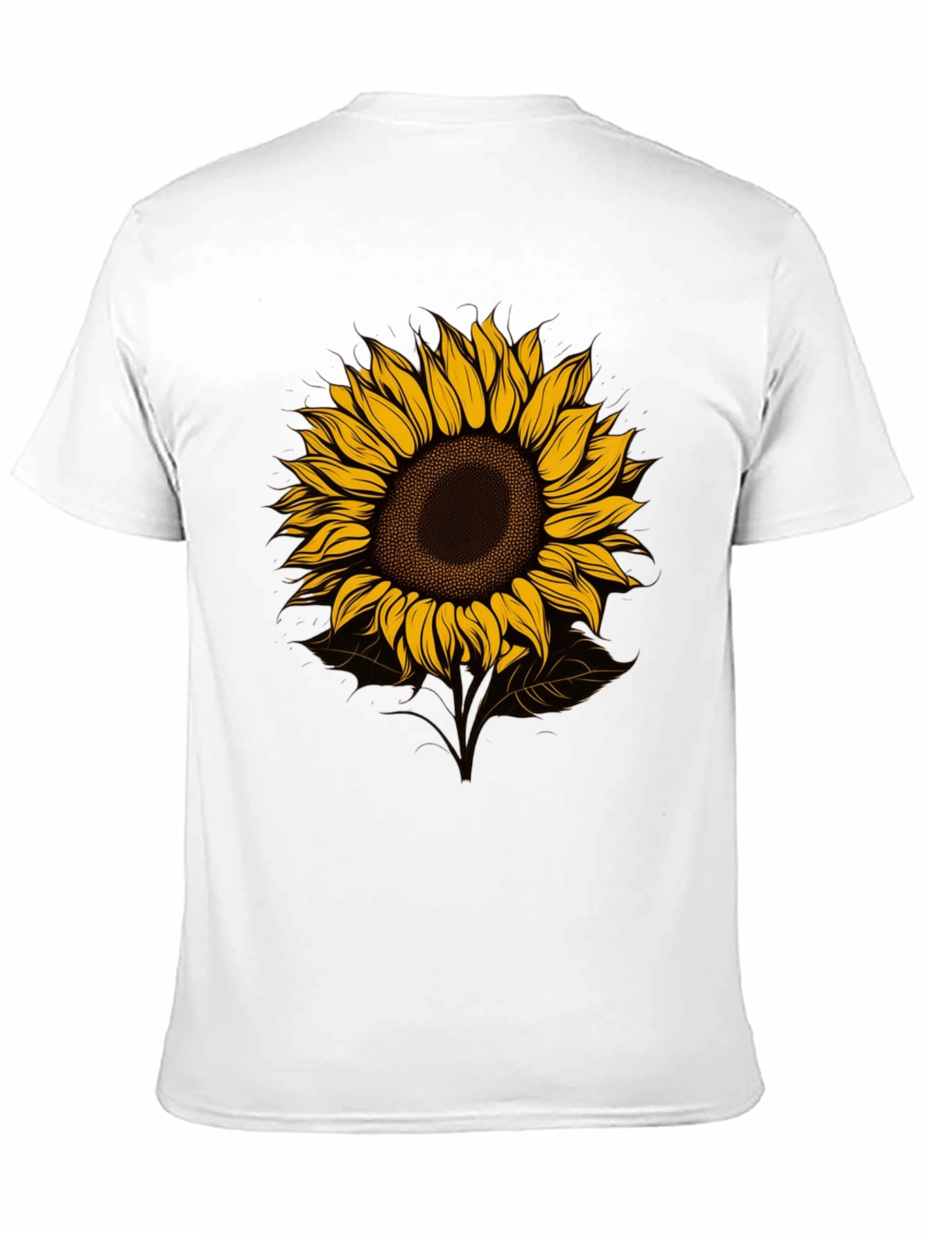 Sunflower Graphic Tee - Stylish Mens Black T-Shirt