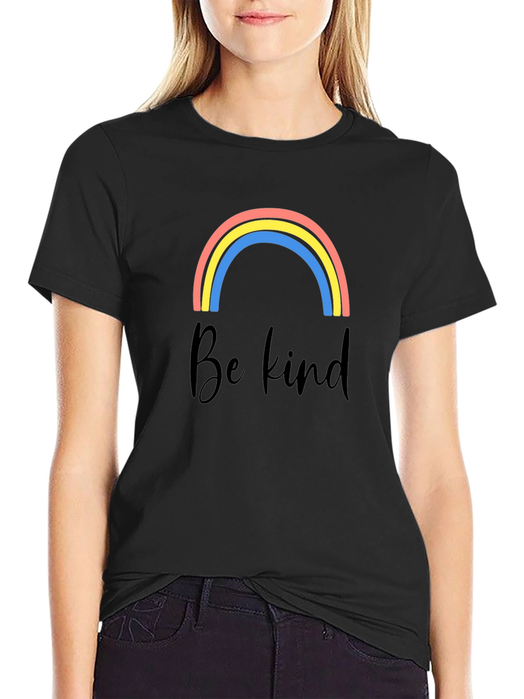 Be Kind Rainbow Graphic T-Shirt
