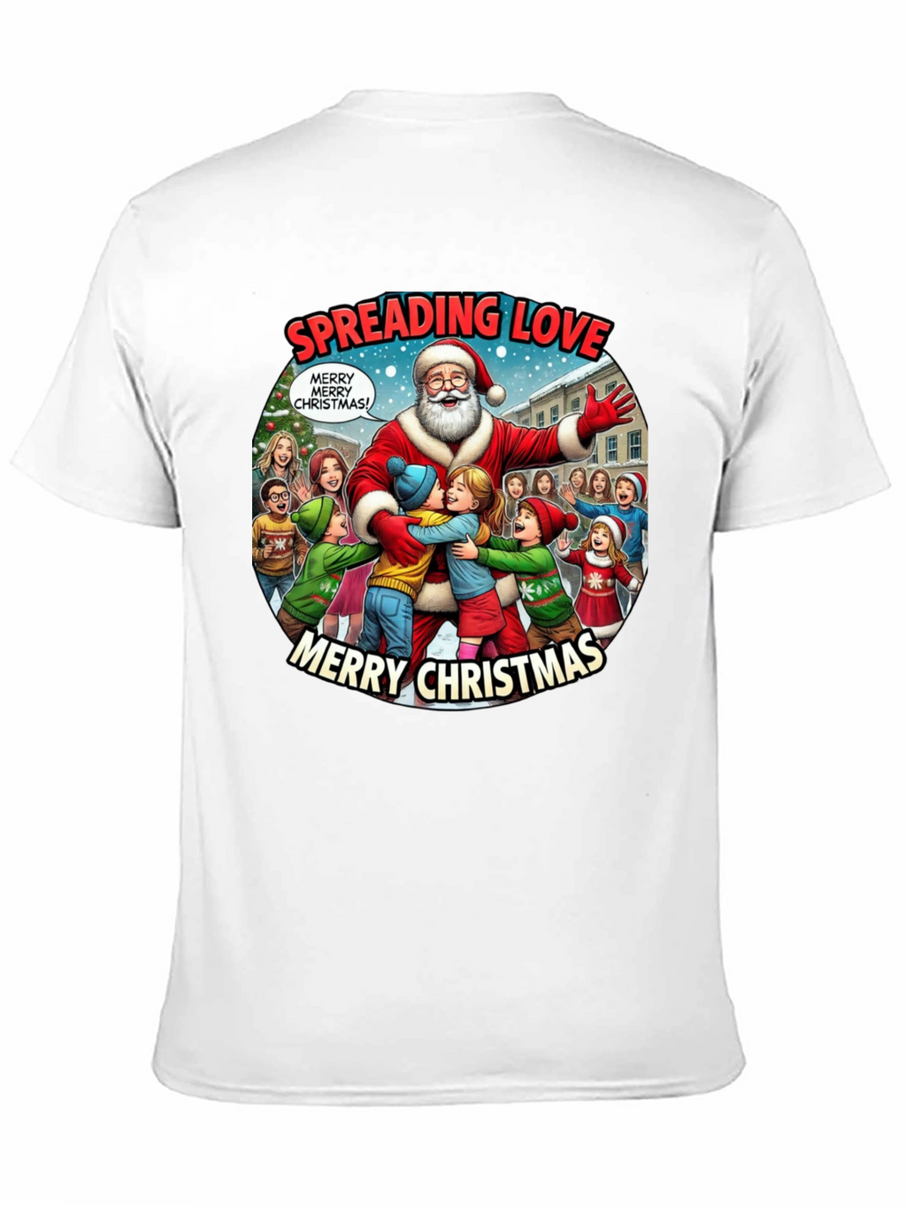Spreading Love Merry Christmas Graphic Tee