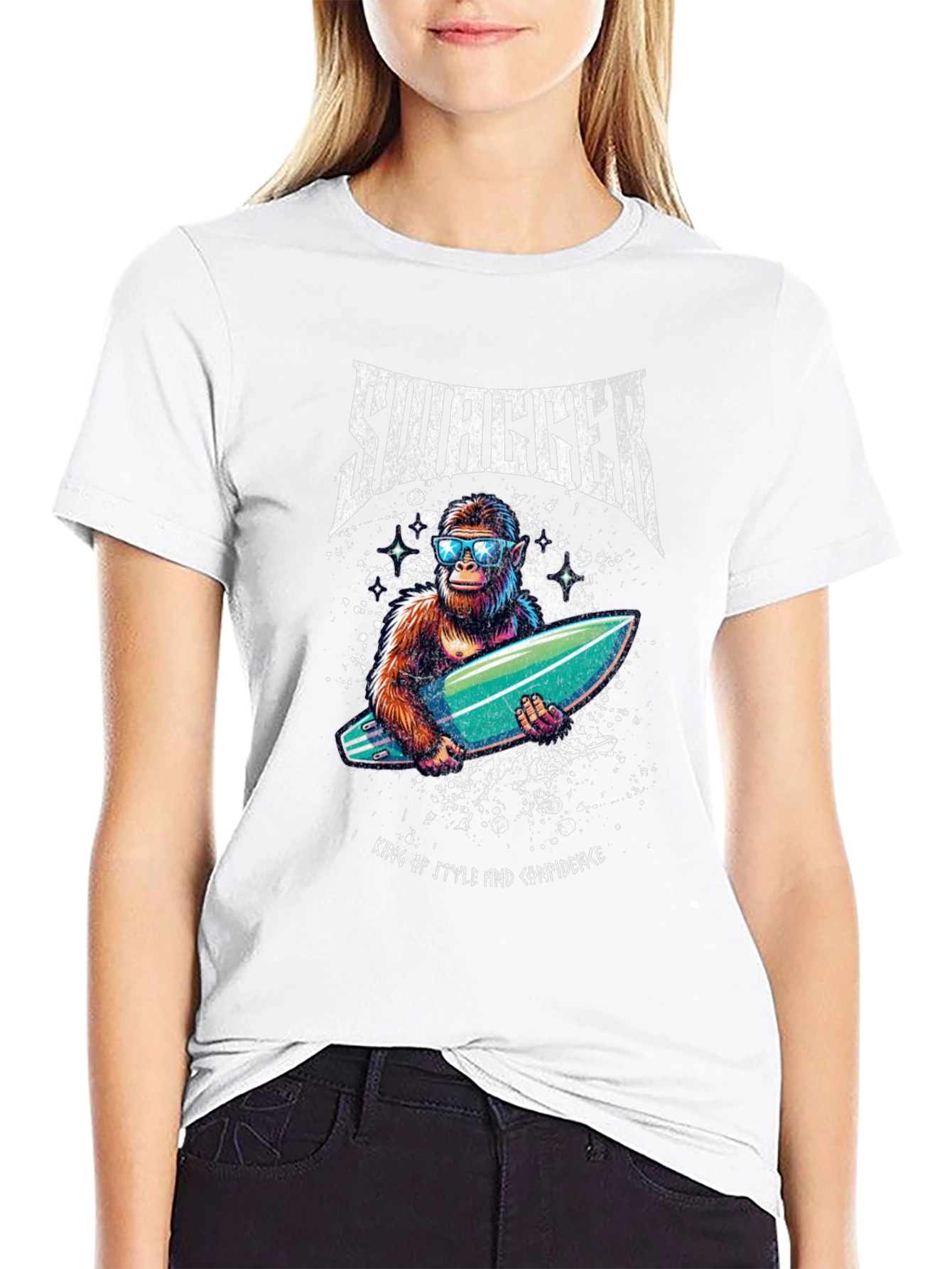 Swagger Ape Surfboard Graphic Tee - King of Style