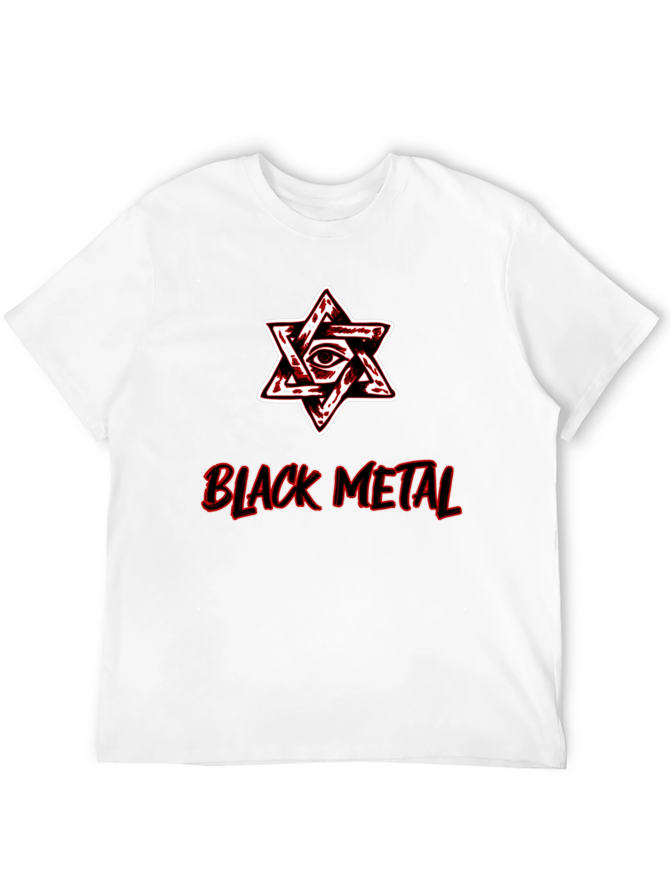 Black Metal Star Graphic T-Shirt