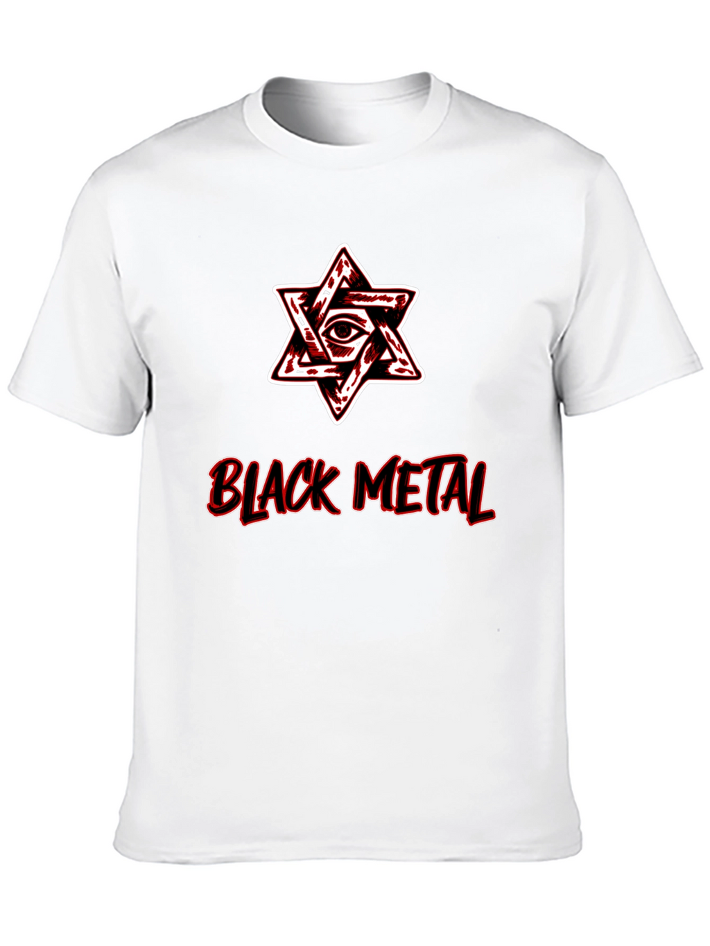 Black Metal Star Graphic T-Shirt
