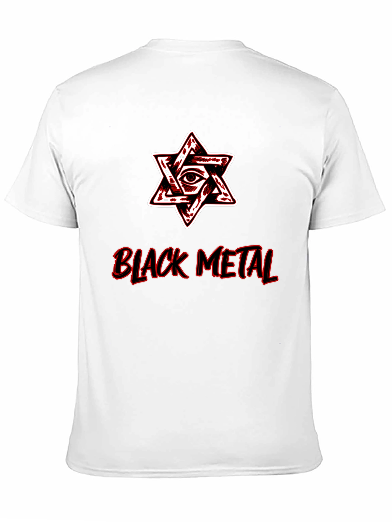Black Metal Star Graphic T-Shirt