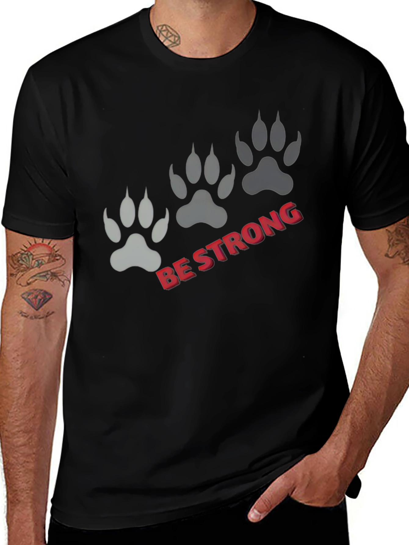 Be Strong Graphic Print T-Shirt