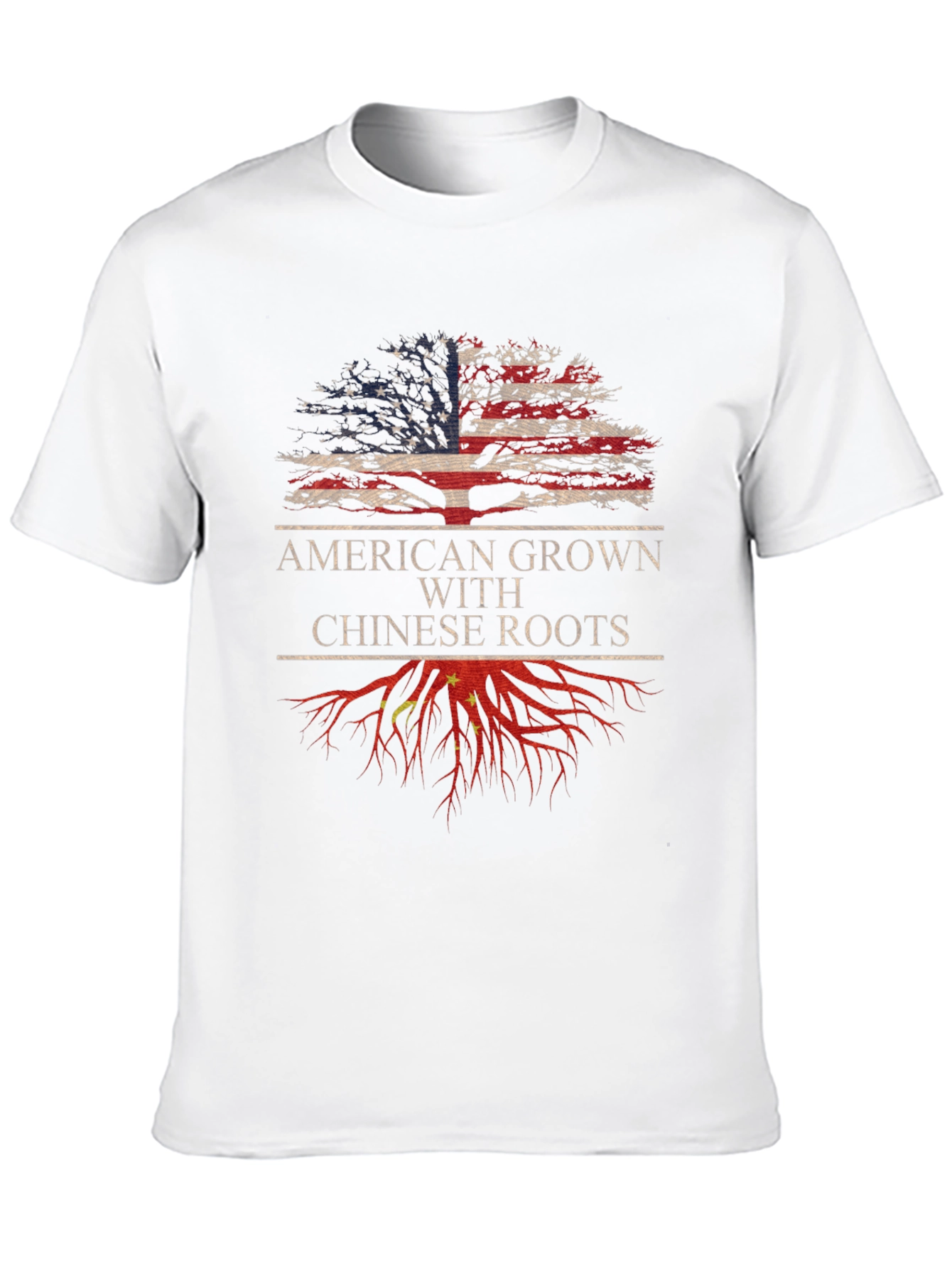 American Grown With Chinese Roots Tee