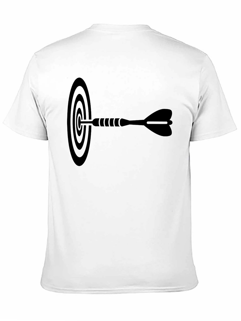 Dart Target Graphic Tee - Black Cotton T-Shirt