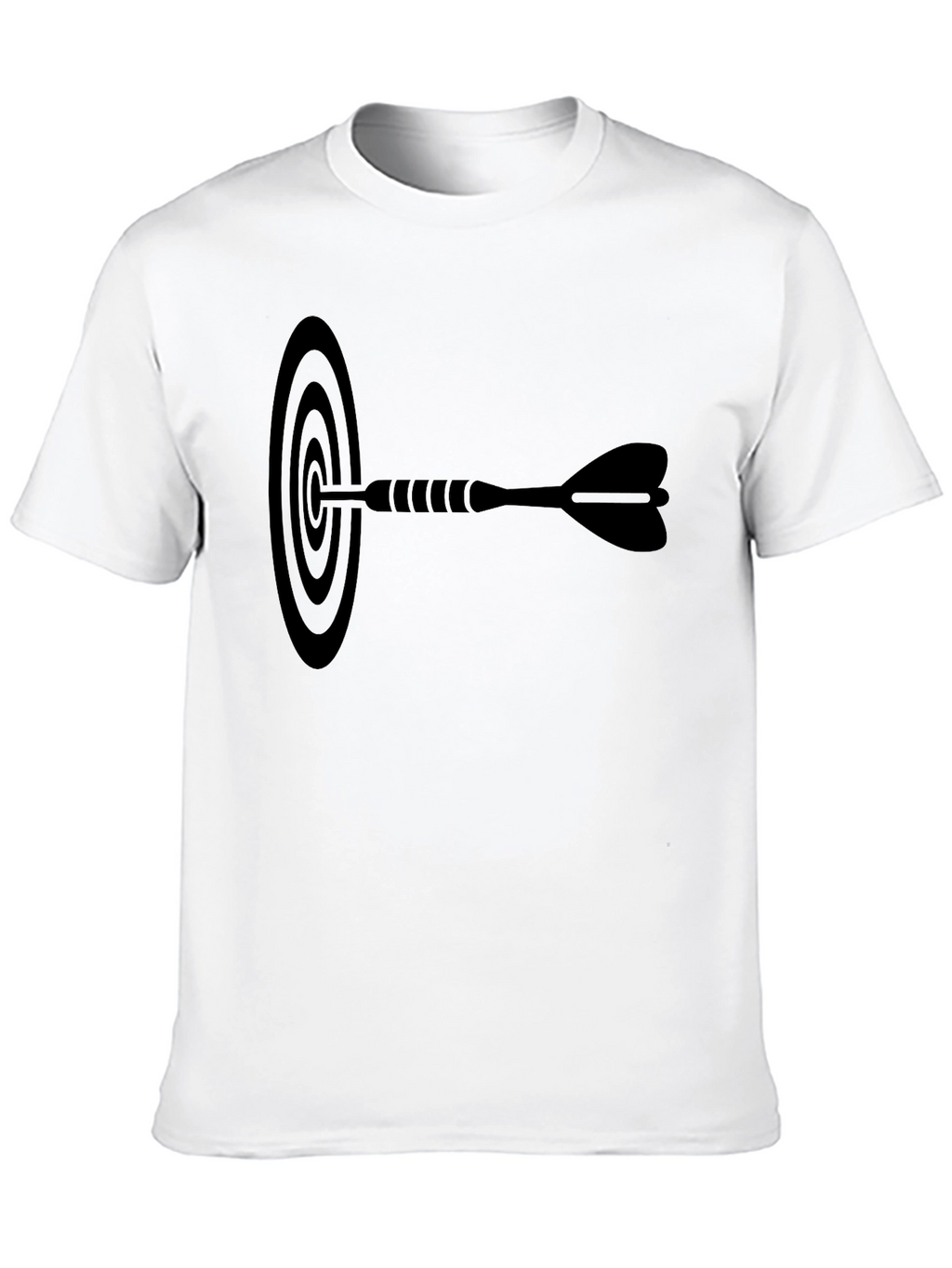 Dart Target Graphic Tee - Black Cotton T-Shirt