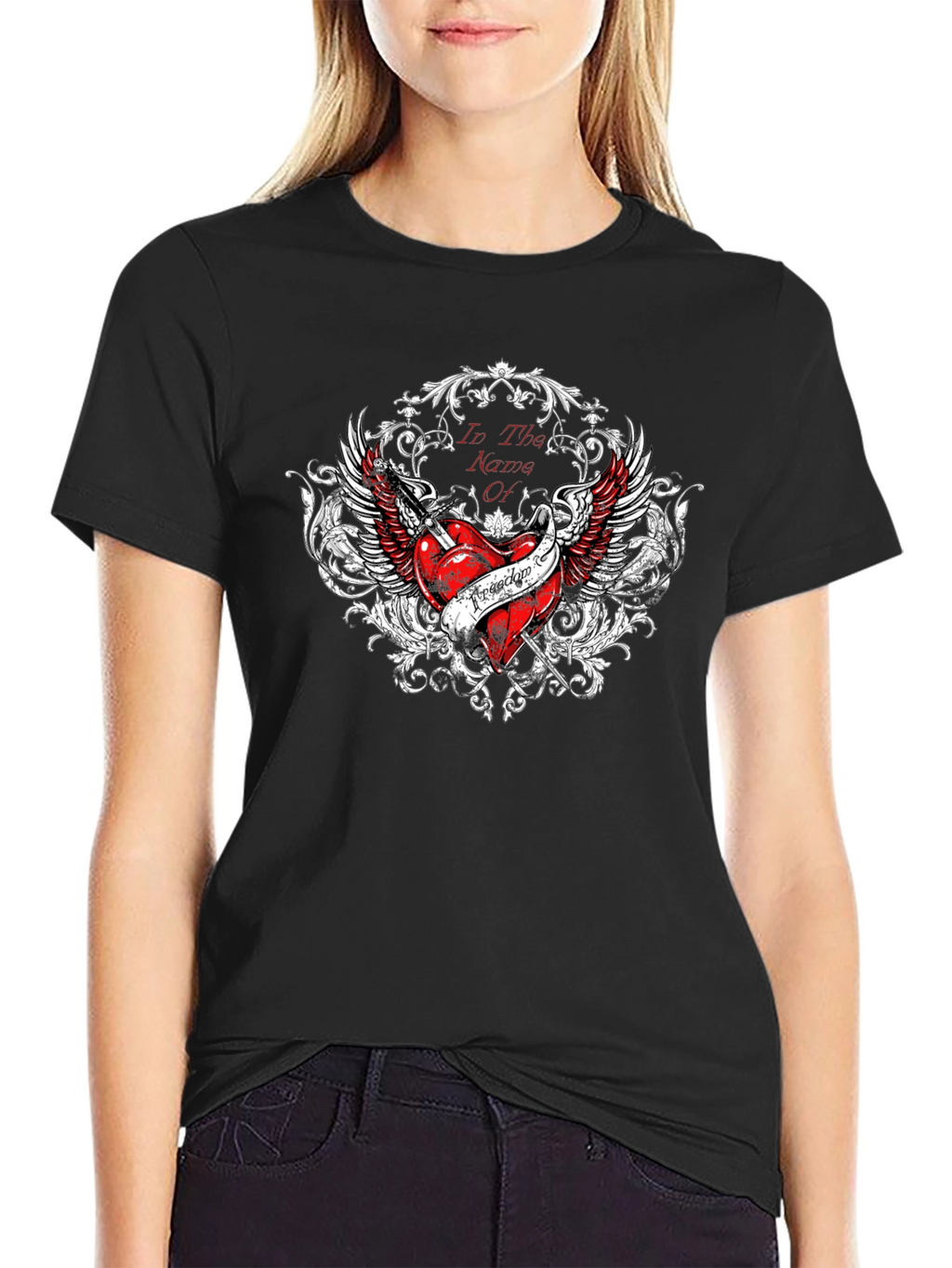 Winged Heart T-Shirt - Freedom Design