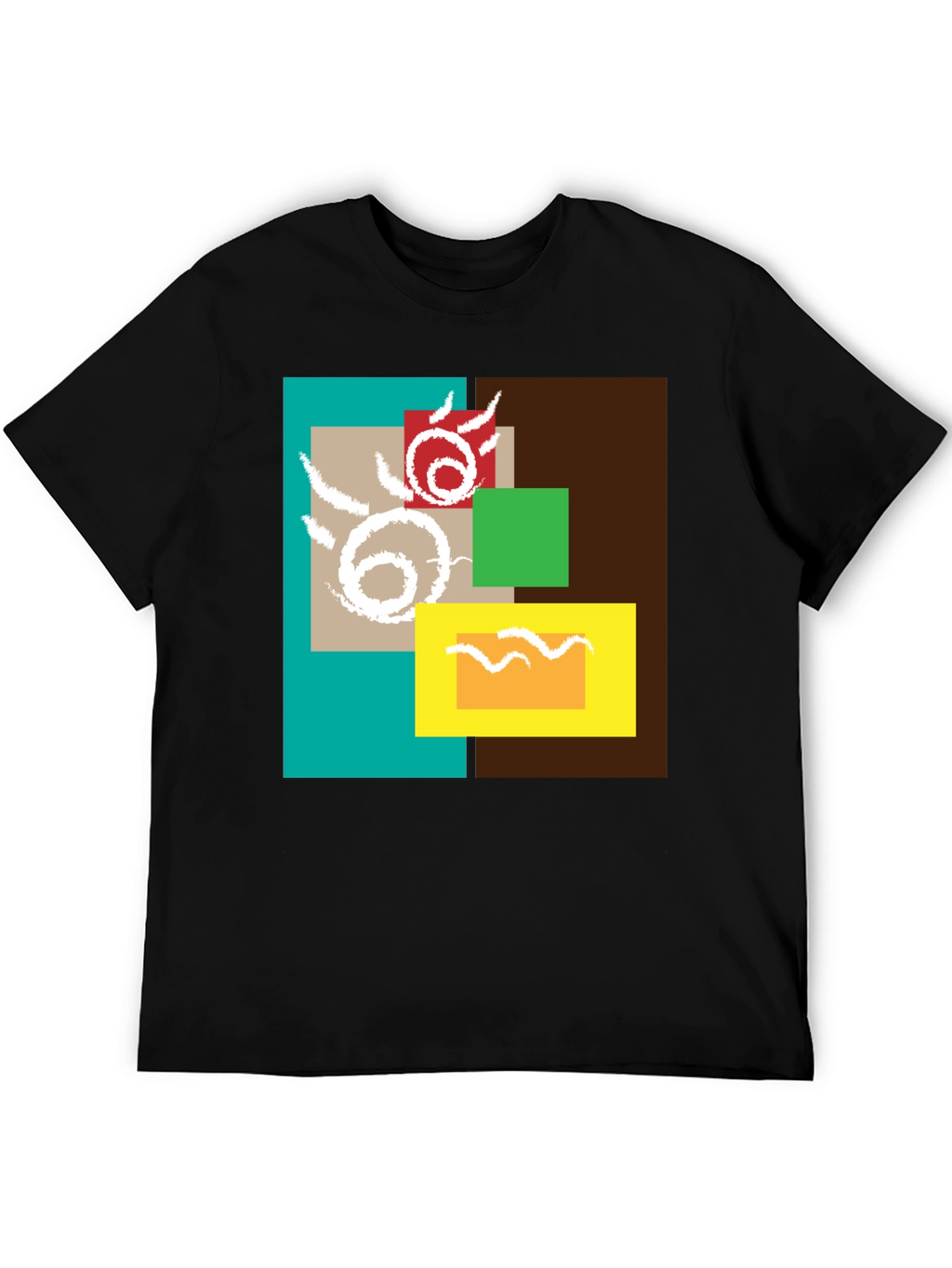 Abstract Geometric Design T-Shirt