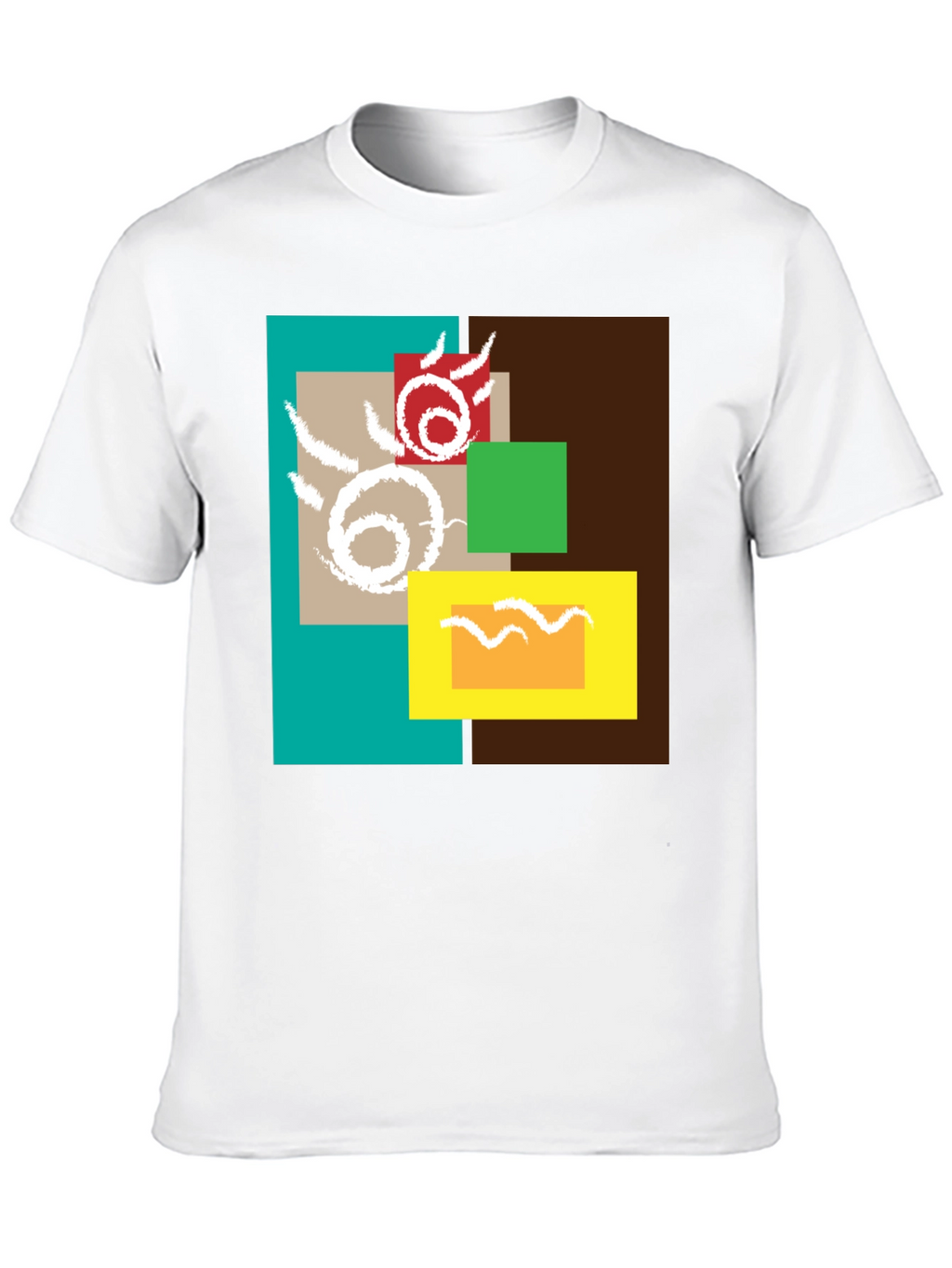 Abstract Geometric Design T-Shirt