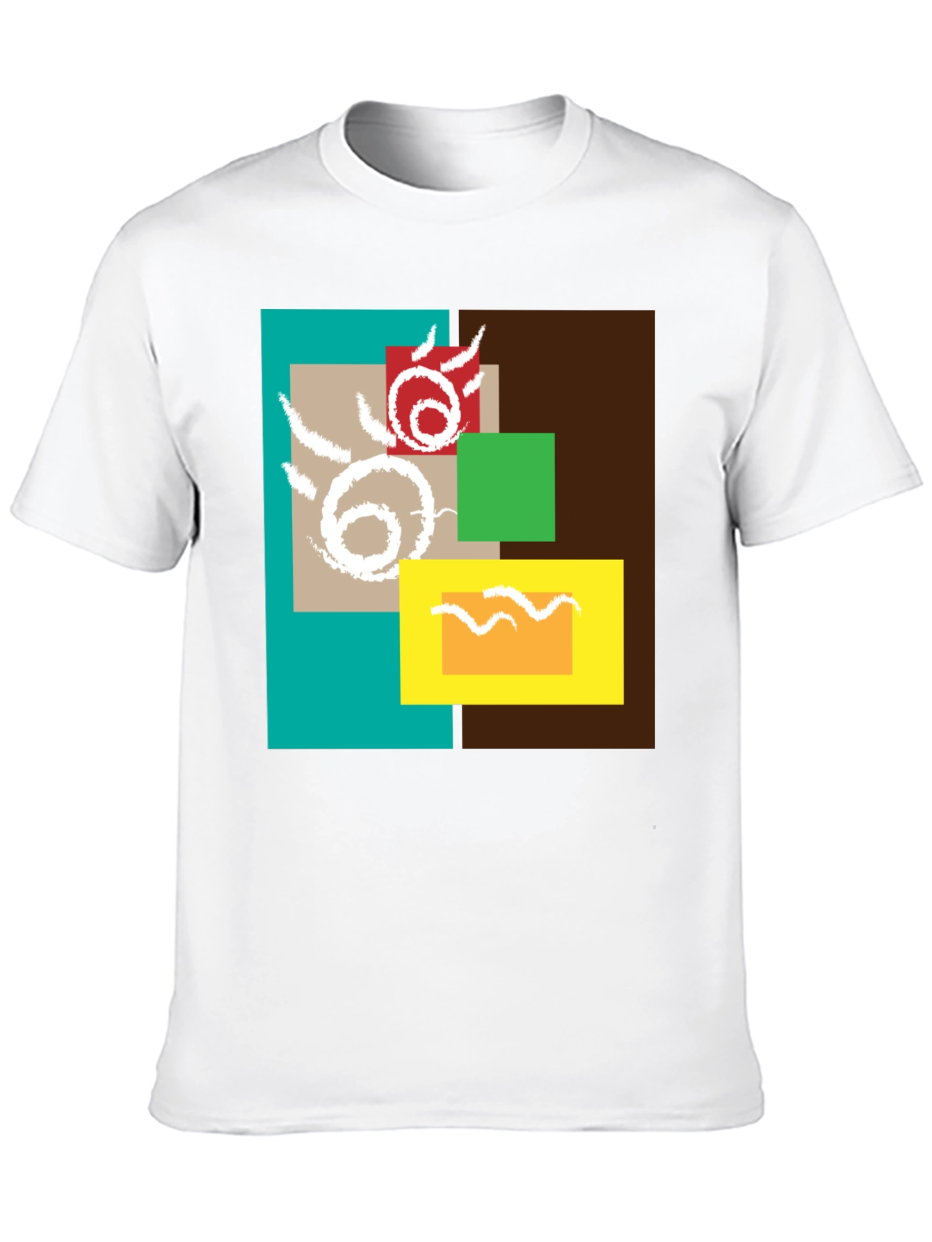 Abstract Geometric Design T-Shirt