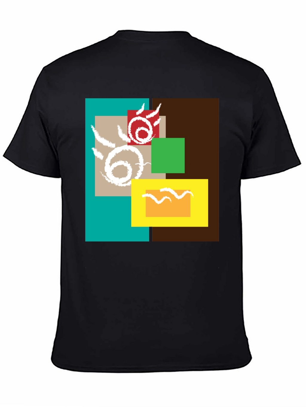 Abstract Geometric Design T-Shirt