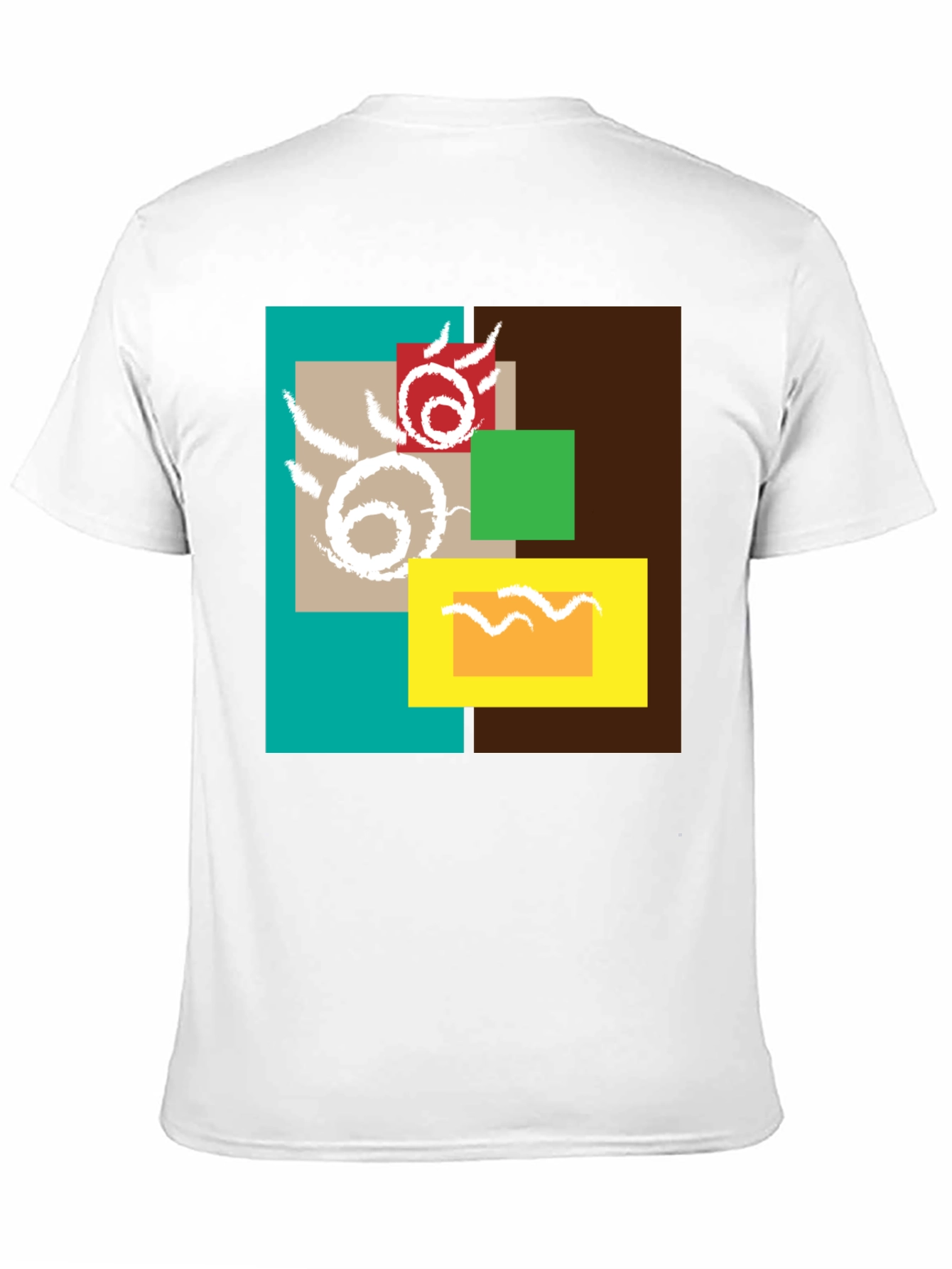 Abstract Geometric Design T-Shirt