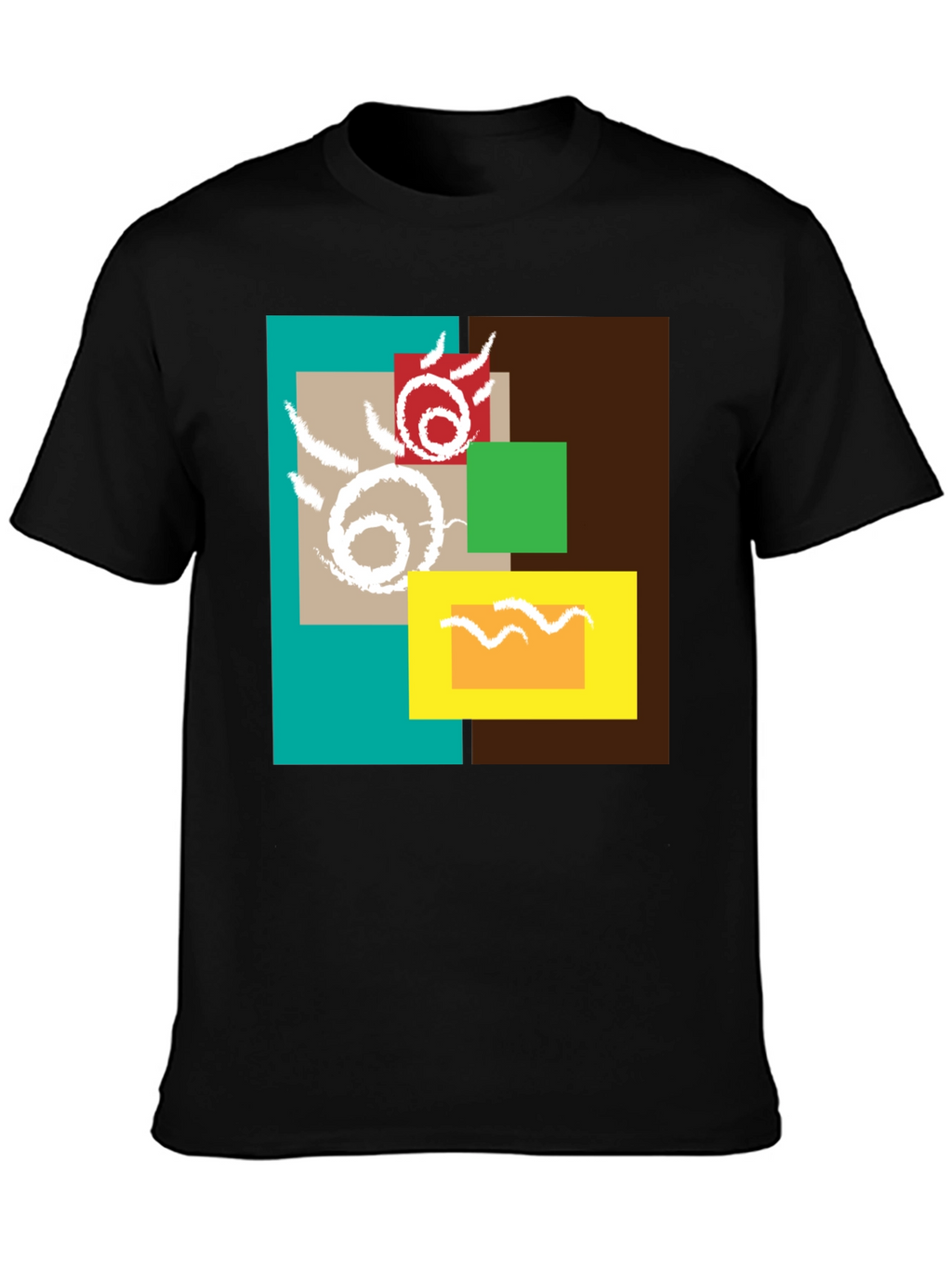 Abstract Geometric Design T-Shirt