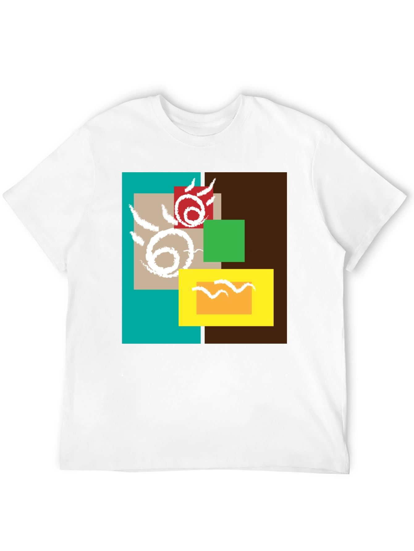 Abstract Geometric Design T-Shirt
