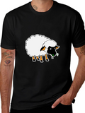 Sheep Graphic Black T-Shirt